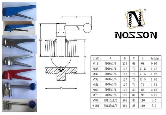 Valve à papillons hydraulique sanitaire 304 316L en acier inoxydable à fil de soudure latéral à haute température Certifié ISO9001