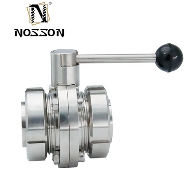 304 316L Sanitaire en acier inoxydable SMS 3a Ensemble de soupapes de type papillon pour applications hygiéniques et prix abordables
