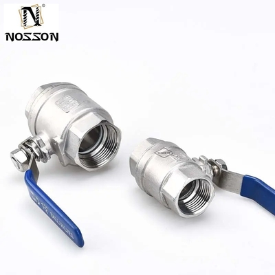 Taille de port personnalisable 1/2&quot; 4&quot; SS Haute pression 1PC fil hexagonal 2000wog soupape à bille pour l'industrie alimentaire et des boissons