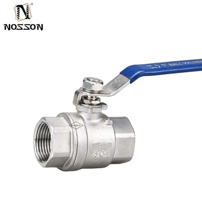 Taille de port personnalisable 1/2&quot; 4&quot; SS Haute pression 1PC fil hexagonal 2000wog soupape à bille pour l'industrie alimentaire et des boissons