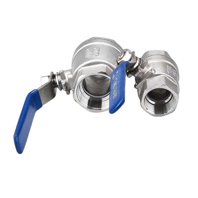 Acier inoxydable 304 316 soupape à bille CF8M CF8 NPT fil BSPT 1pc pour la structure du diaphragme et noir industriel