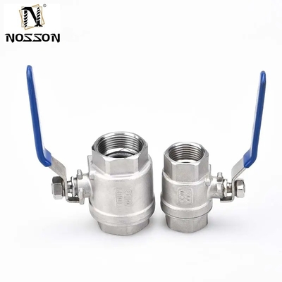 Acier inoxydable 304 316 soupape à bille CF8M CF8 NPT fil BSPT 1pc pour la structure du diaphragme et noir industriel