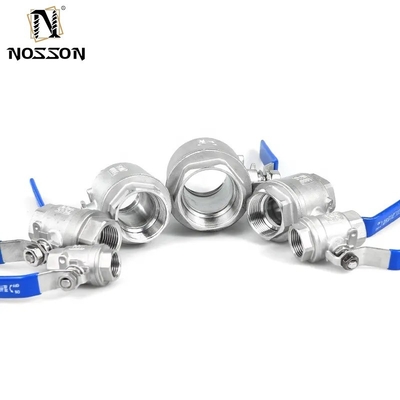 Acier inoxydable 304 316 soupape à bille CF8M CF8 NPT fil BSPT 1pc pour la structure du diaphragme et noir industriel