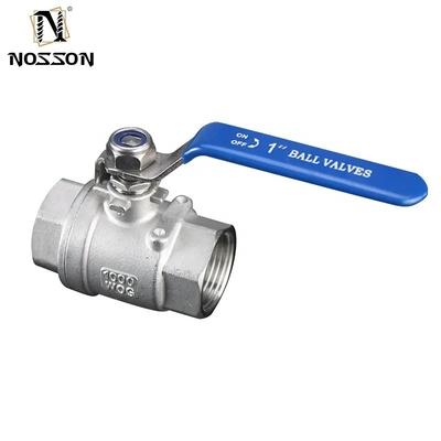 2pc 2 voie soupape à bille à fil interne en acier inoxydable 304 316 pour les applications industrielles et la structure hydraulique