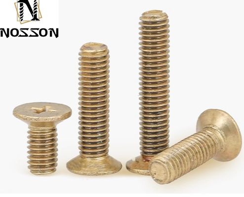 Des vis de machine à tête plate M2-M8 en laiton Phillips contre-enfoncées avec une excellente durabilité et une finition lisse