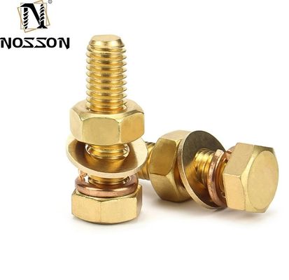 Système de mesure INCH L'acier/la cuivre boulon hexagonal m3 m4 m5 m6 m8 m10 m12 m14 m16 m20 avec norme ANSI