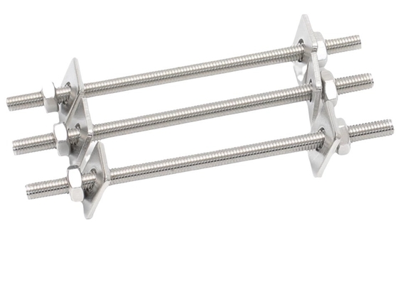 Fermeture en argent de haute précision en acier inoxydable à filetage à barres de filetage à filetage complet pour applications industrielles