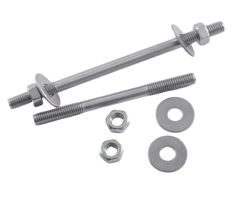 Fermeture en argent de haute précision en acier inoxydable à filetage à barres de filetage à filetage complet pour applications industrielles