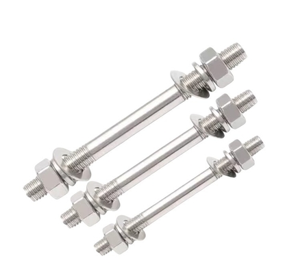 Système de mesure de filetage en acier inoxydable à filetage à paroi à vis et écrous M6 M8 M16