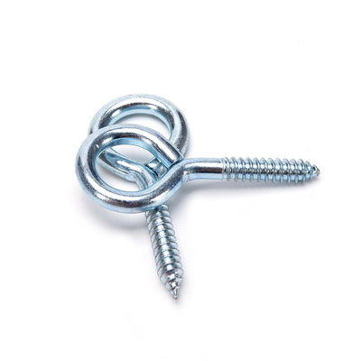 DIN Standard vis ouvertes en acier au carbone zinc galvanisé vis à œil de poisson crochet avec système de mesure métrique