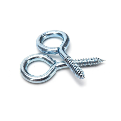 DIN Standard vis ouvertes en acier au carbone zinc galvanisé vis à œil de poisson crochet avec système de mesure métrique