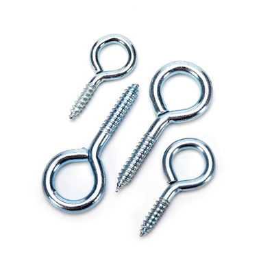DIN Standard vis ouvertes en acier au carbone zinc galvanisé vis à œil de poisson crochet avec système de mesure métrique