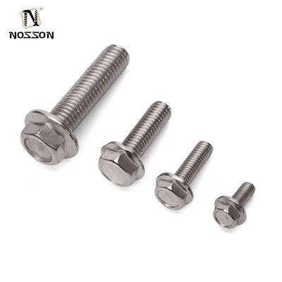 Boulons à flange hexagonale en acier inoxydable de qualité A2-70/A4-80 M6 M7 M8 M10 M12 M14 M24 pour les projets de construction et de machines lourdes