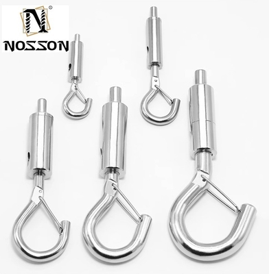 OEM personnalisé 4,6 mm-12 mm Télécharger la tête de serrure de corde pendant Panneau lumineux pendant crochet avec boucle de sécurité et des crochets de ressort