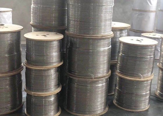 Tape à câble AISI SUS 304 316 Corde en acier inoxydable 1 mm 1.5 mm 2 mm 3 mm 4 mm 5 mm 6 mm 7 mm 8 mm 9 mm 10 mm Couleur personnalisée