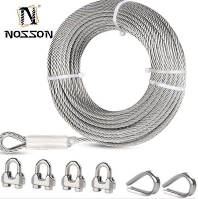 Améliorez votre gestion des câbles avec une pince à câbles de taille personnalisée et une corde en acier inoxydable durable 7x19