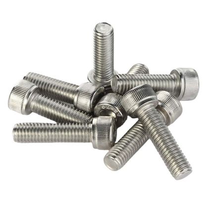 Acier inoxydable revêtu de zinc DIN912 1S04762 Hex Socket Headscrews Allen Knurled Bolt Thumb Screw avec traitement de surface plaqué argenté