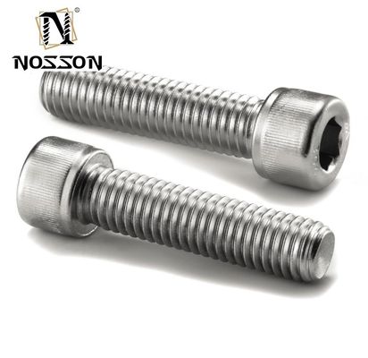 Acier inoxydable revêtu de zinc DIN912 1S04762 Hex Socket Headscrews Allen Knurled Bolt Thumb Screw avec traitement de surface plaqué argenté