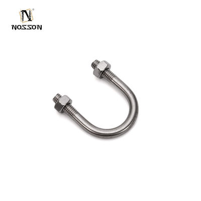 Clampe de tuyau à boulons U finition simple avec écrous pour M3 M4 M5 M6 M8 M10 M12 M16 M20 tuyaux en acier galvanisé à chaud
