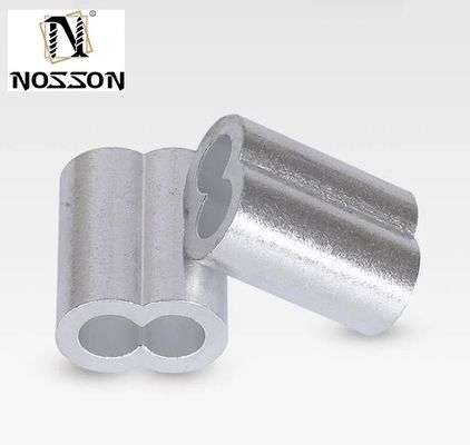 DIN Standard métrique Accessoires de câbles en acier inoxydable Ferrules en forme de sablier à double trou pour une efficacité excellente