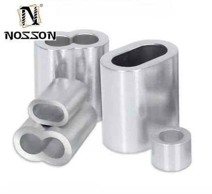 DIN Standard métrique Accessoires de câbles en acier inoxydable Ferrules en forme de sablier à double trou pour une efficacité excellente