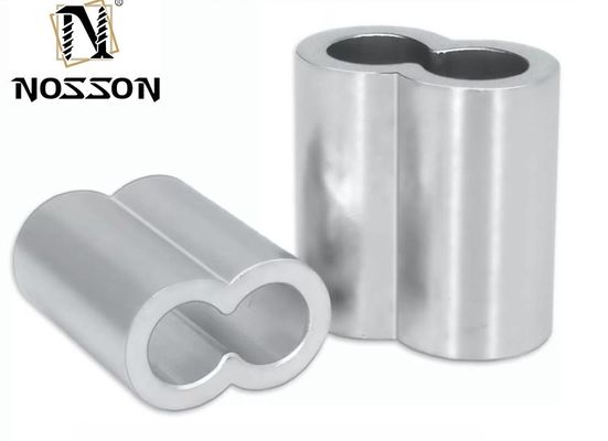 DIN Standard métrique Accessoires de câbles en acier inoxydable Ferrules en forme de sablier à double trou pour une efficacité excellente