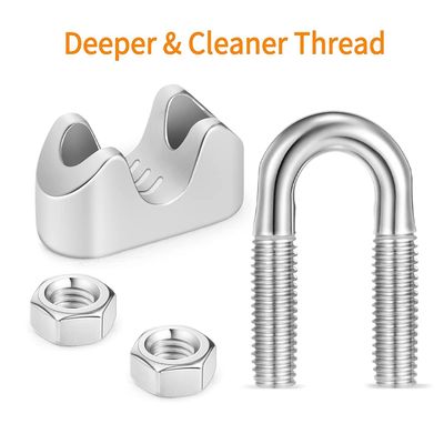 Soutien personnalisé pour les engins de l'industrie lourde JIS Standard Double Pipe Clamps Galvanisés Clip de câble de câble de câble