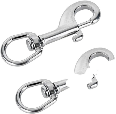 Carabiner à boulons en acier inoxydable à finition simple pour l'industrie générale 10 mm
