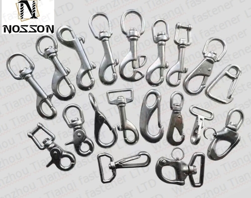 Carabiner à boulons en acier inoxydable à finition simple pour l'industrie générale 10 mm