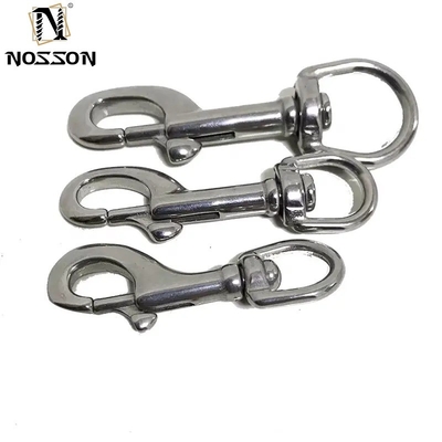 Carabiner à boulons en acier inoxydable à finition simple pour l'industrie générale 10 mm