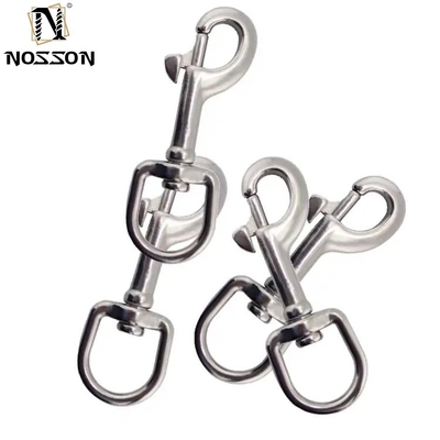 L'acier inoxydable SS304 SS316 A2 A4 Ovale Ring Dog Leash Rope Round Eye Swivel Snap Hook Accessoire essentiel pour l'industrie lourde