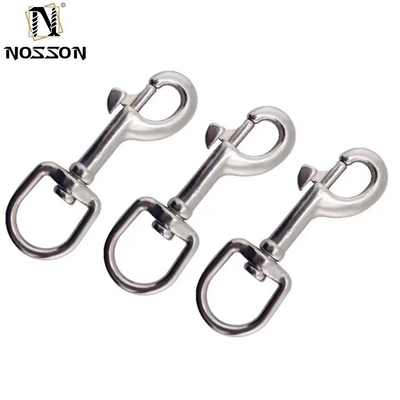 L'acier inoxydable SS304 SS316 A2 A4 Ovale Ring Dog Leash Rope Round Eye Swivel Snap Hook Accessoire essentiel pour l'industrie lourde