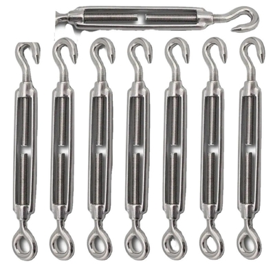 316 Armature en acier inoxydable type crochet d'oeil boucle tournante pour la tension et la durabilité des câbles de fil de fer lourds dans l'industrie minière