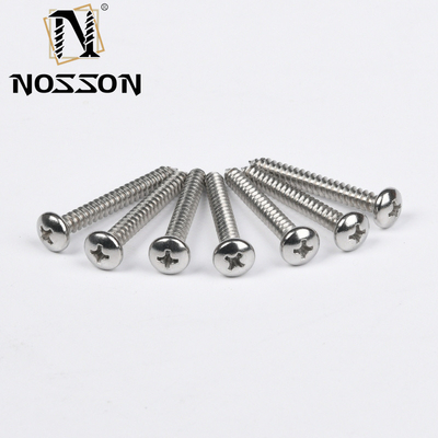 Écrou métrique SS304 SS316 en acier inoxydable M2.5 JIS Phillips à tête plate pour le métal dans la norme JIS