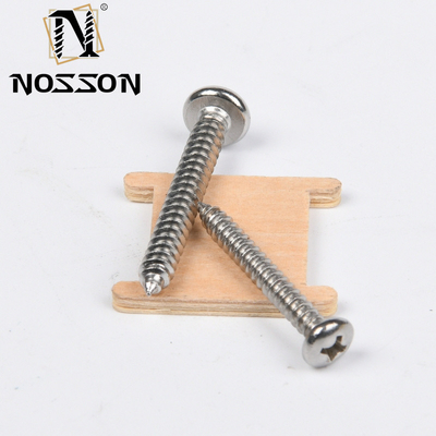 Écrou métrique SS304 SS316 en acier inoxydable M2.5 JIS Phillips à tête plate pour le métal dans la norme JIS
