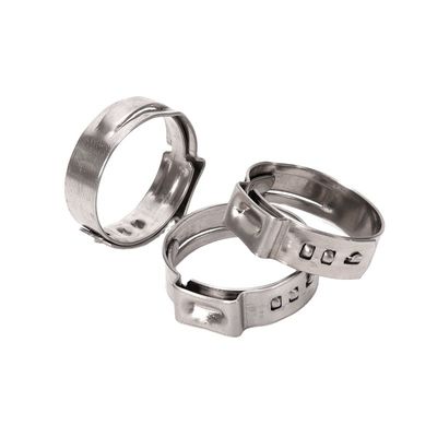 Clampe de tuyau à oreille simple en collier en acier inoxydable standard ANSI/ASME pour système de mesure métrique dans l'industrie des boissons alimentaires