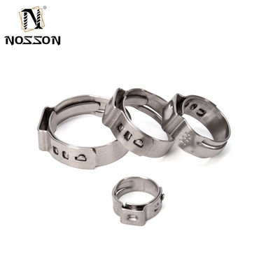 Clampe de tuyau à oreille simple en collier en acier inoxydable standard ANSI/ASME pour système de mesure métrique dans l'industrie des boissons alimentaires