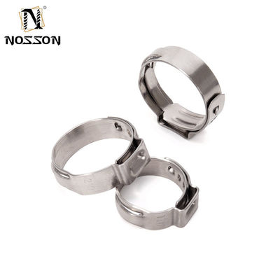 Clampe de tuyau à oreille simple en collier en acier inoxydable standard ANSI/ASME pour système de mesure métrique dans l'industrie des boissons alimentaires