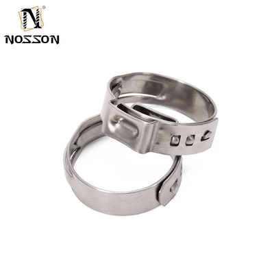 Clampe de tuyau à oreille simple en collier en acier inoxydable standard ANSI/ASME pour système de mesure métrique dans l'industrie des boissons alimentaires