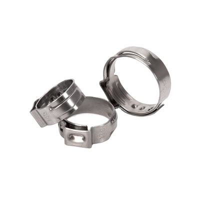 Système de mesure métrique Serre sans pas à oreille simple en acier au carbone pour tuyaux de voiture et de moto