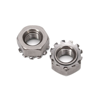 Noix métriques de fil K-Lock Noix de fermeture de dents en acier inoxydable Noix pour l'industrie générale Meubles Norme métrique GB