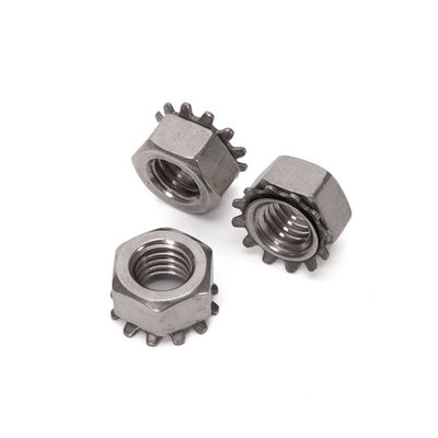 Noix métriques de fil K-Lock Noix de fermeture de dents en acier inoxydable Noix pour l'industrie générale Meubles Norme métrique GB