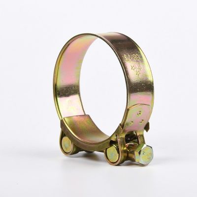 Clampe de tuyau hydraulique à boulon unique en acier galvanisé à surface plate en stock pour mesure métrique et tuyau intégré lourd