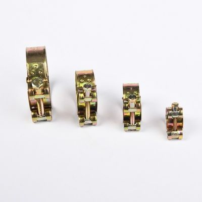 Clampe de tuyau hydraulique à boulon unique en acier galvanisé à surface plate en stock pour mesure métrique et tuyau intégré lourd