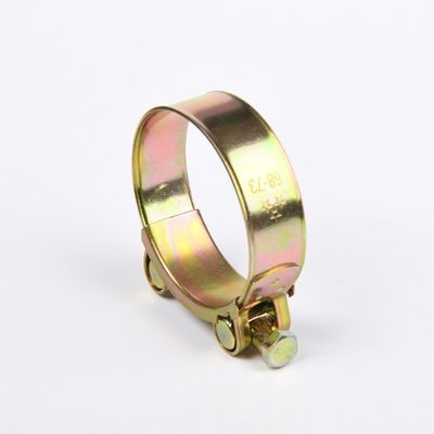 Clampe de tuyau hydraulique à boulon unique en acier galvanisé à surface plate en stock pour mesure métrique et tuyau intégré lourd