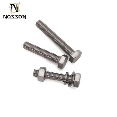 Boulons hexagénaires en acier inoxydable standard JIS plaqué en zinc M3 M4 M5 M6 Boulons de toutes tailles avec une tête et une finition hexagénaires personnalisées