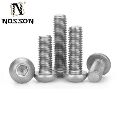 Finition de revêtement galvanisé Surface Titanium Pan Head Screw avec patch en nylon et bouton d'auto-verrouillage GR5/TC4 personnalisé