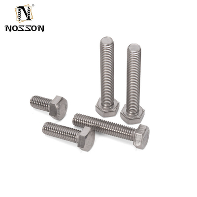 Fabrication Distribution Standard ANSI Finition plate 304 316 Hex Boulons et écrous en acier inoxydable DIN931 DIN933