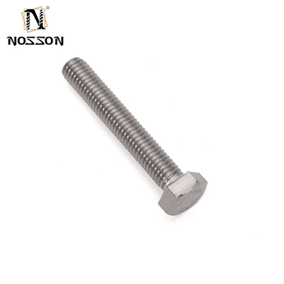 Fabrication Distribution Standard ANSI Finition plate 304 316 Hex Boulons et écrous en acier inoxydable DIN931 DIN933