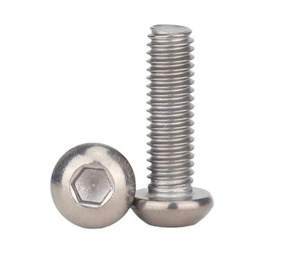 Finition à l'oxyde noir M2 M2.5 M3 M4 M5 M6 Titane Tête de bouton Hex Socket Screw INCH Système de mesure pour environnements difficiles